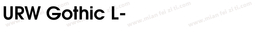 URW Gothic L字体转换